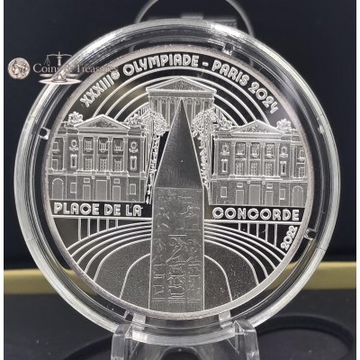 France 2022 Silver Proof coin 999 Place de la Concorde
