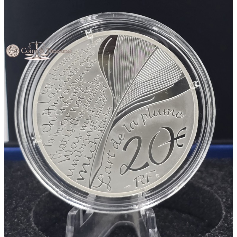 France 2025 Jules Verne The Art of The Pen 1 oz 999 Silver Coin WORLD COINS