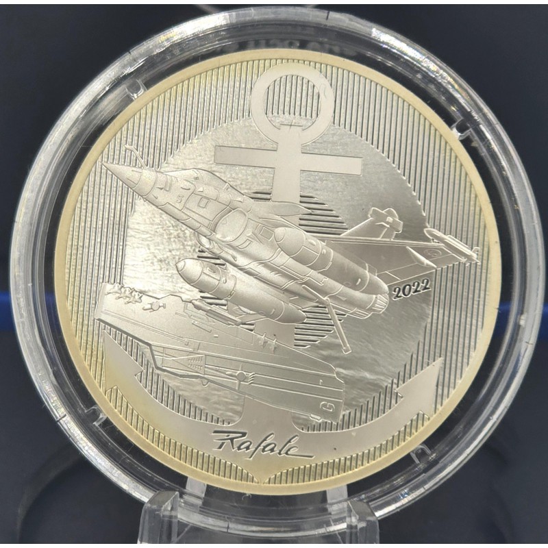 France 2022 Silver Proof coin 999 Aviation Rafale Fighter WORLD COINS