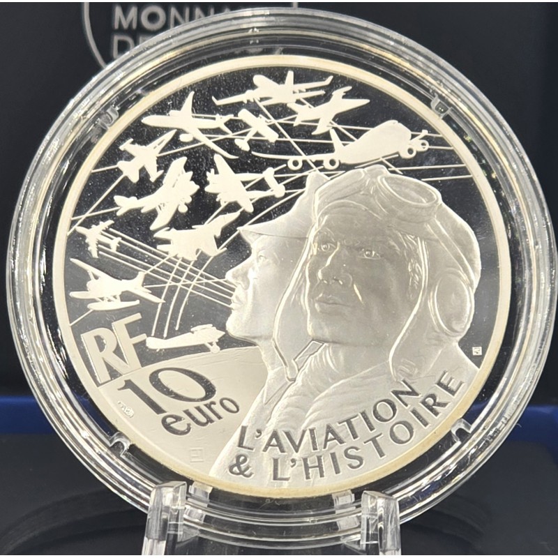 France 2022 Silver Proof coin 999 Aviation Rafale Fighter WORLD COINS