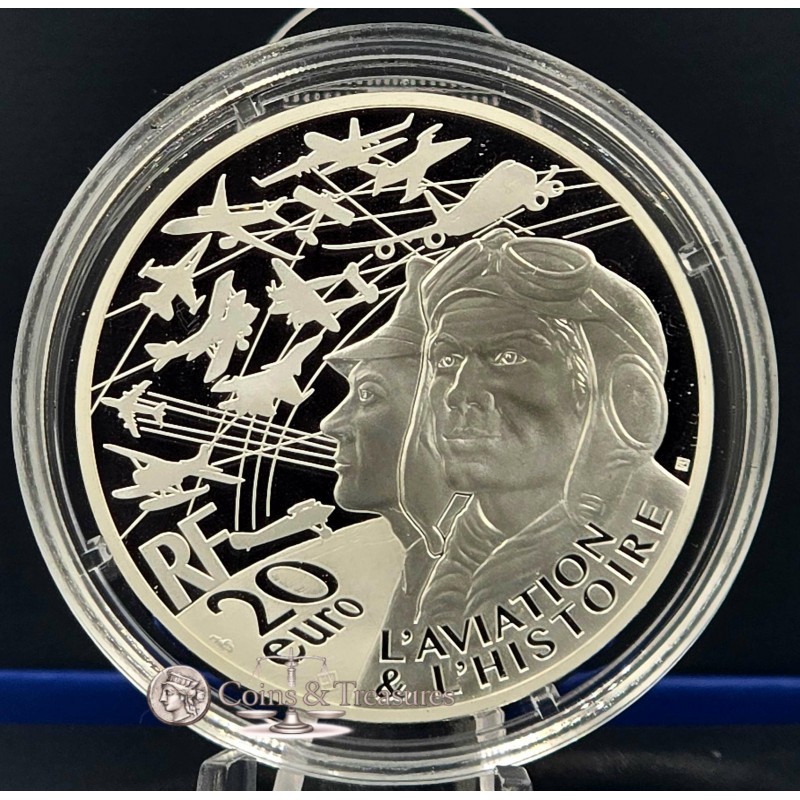 France 2023 Silver Proof coin Piefort  999 Aviation Curtiss P-40 WORLD COINS
