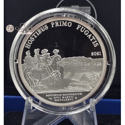 France 2021 Silver Proof coin 999 Washington in Boston