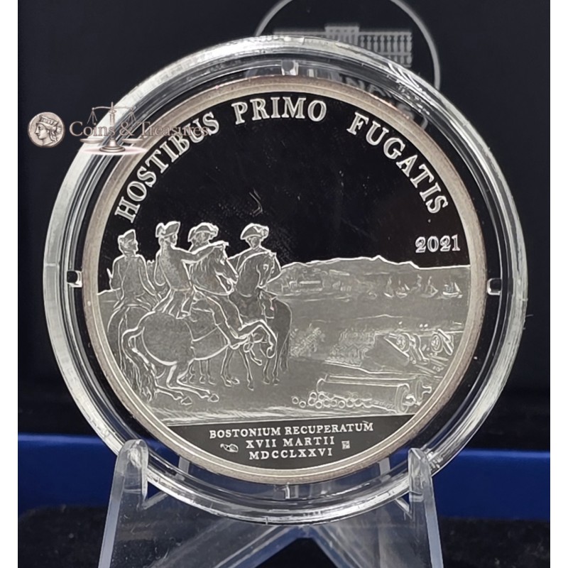 France 2021 Silver Proof coin 999 Washington in Boston WORLD COINS