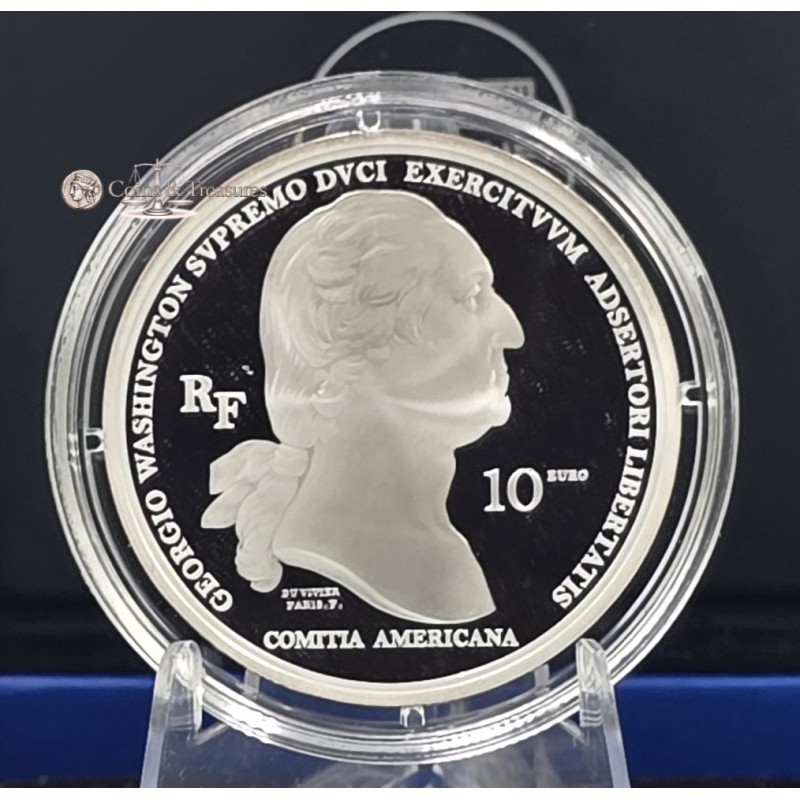 France 2021 Silver Proof coin 999 Washington in Boston WORLD COINS