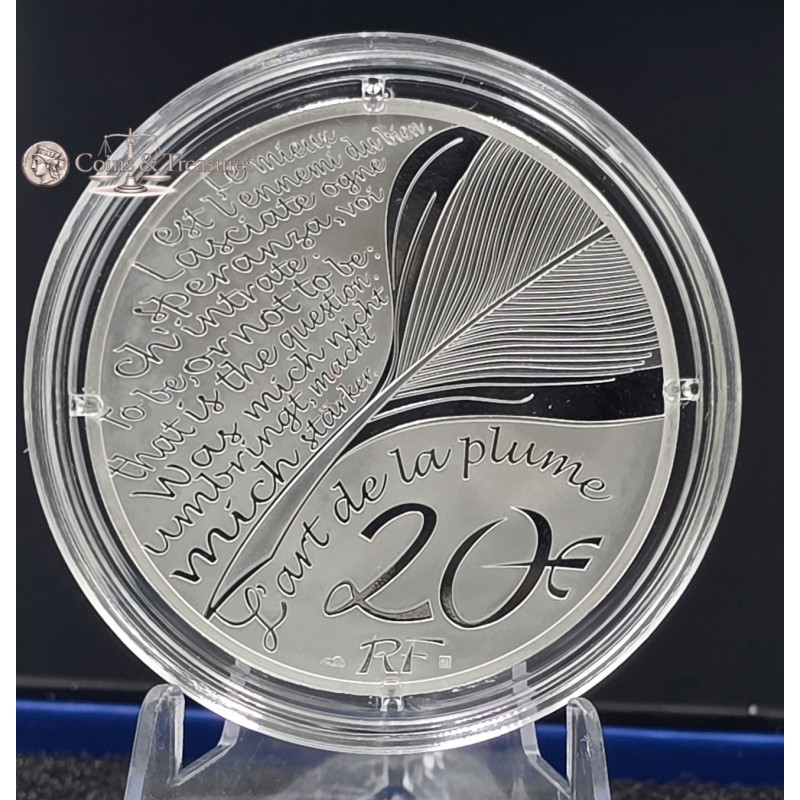 France 2024 Silver Proof coin Alexandre Dumas 1oz 999 WORLD COINS