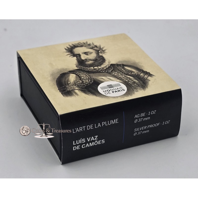 France 2024 Silver Proof coin Luís Vaz de Camões 1oz 999 WORLD COINS