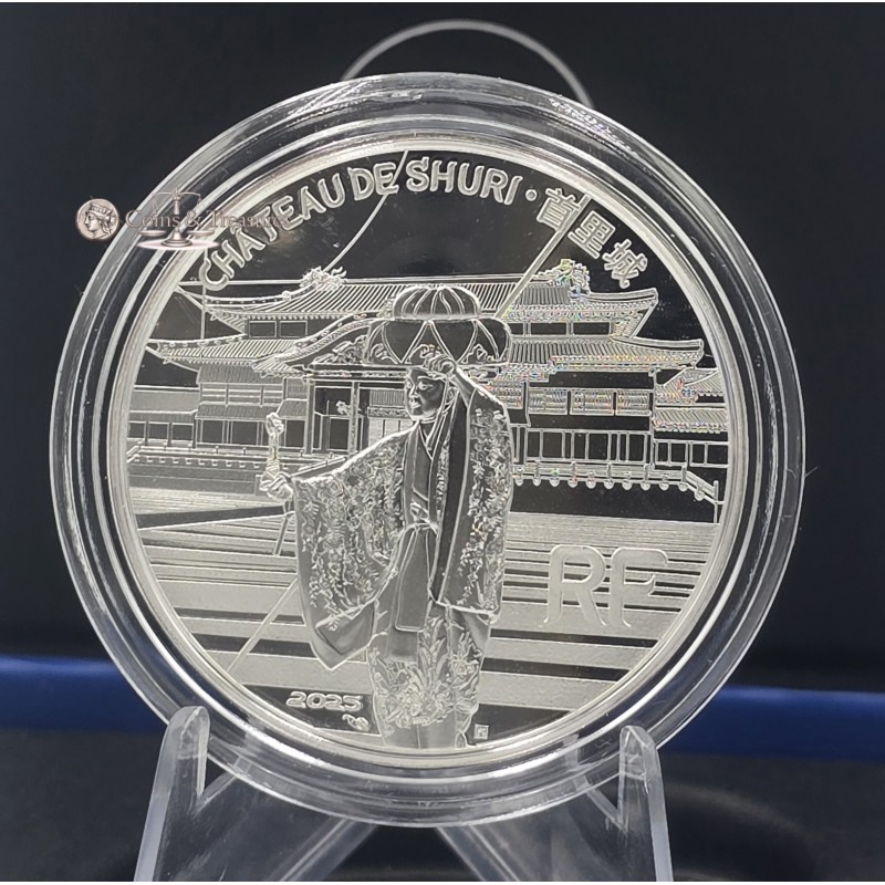 France 2025 Silver Proof coin Unesco SHURI CASTLE 999 WORLD COINS