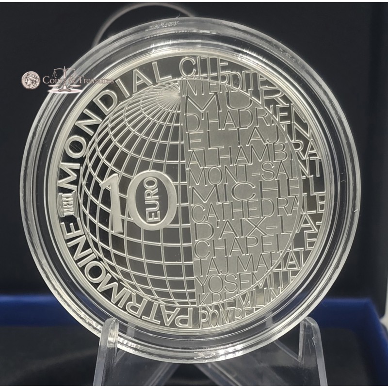 France 2025 Silver Proof coin Unesco SHURI CASTLE 999 WORLD COINS
