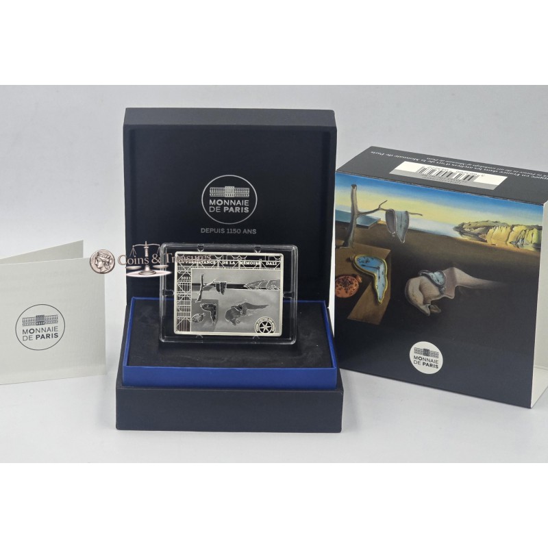 France 2021 Silver Proof coin Dali Persistence of Memory WORLD COINS