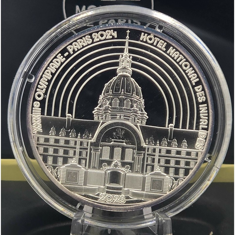 France 2023 Silver Proof coin 999 Hotel National Paris 2024 WORLD COINS
