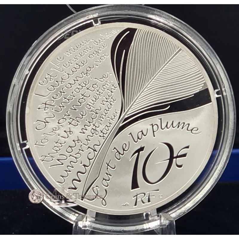 France 2021 Silver Proof coin 999 Jean de la Fontaine WORLD COINS