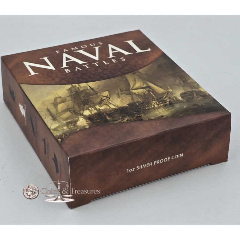 TRAFALGAR Famous Naval Battles 1805 Silver Coin Cook Islands 2010 GOLD AND SILVER BULLION
