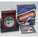 GREAT WHITE SHARK Deadly Dangerous Silver Coin Tuvalu 2007 GOLD AND SILVER BULLION