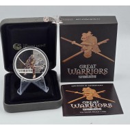 SAMURAI Japanese Great Warrior Silver Coin Tuvalu 2010