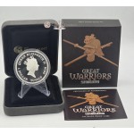 SAMURAI Japanese Great Warrior Silver Coin Tuvalu 2010 GOLD AND SILVER BULLION