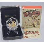 Working Dogs LABRADOR RETRIEVER Guide dog Silver Coin Tuvalu 2011 GOLD AND SILVER BULLION
