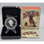 Working Dogs GERMAN SHEPHERD police dog Silver Coin Tuvalu 2011 GOLD AND SILVER BULLION