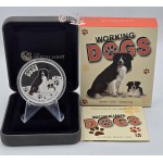 Working Dogs BORDER COLLIE Silver Coin Tuvalu 2011 GOLD AND SILVER BULLION
