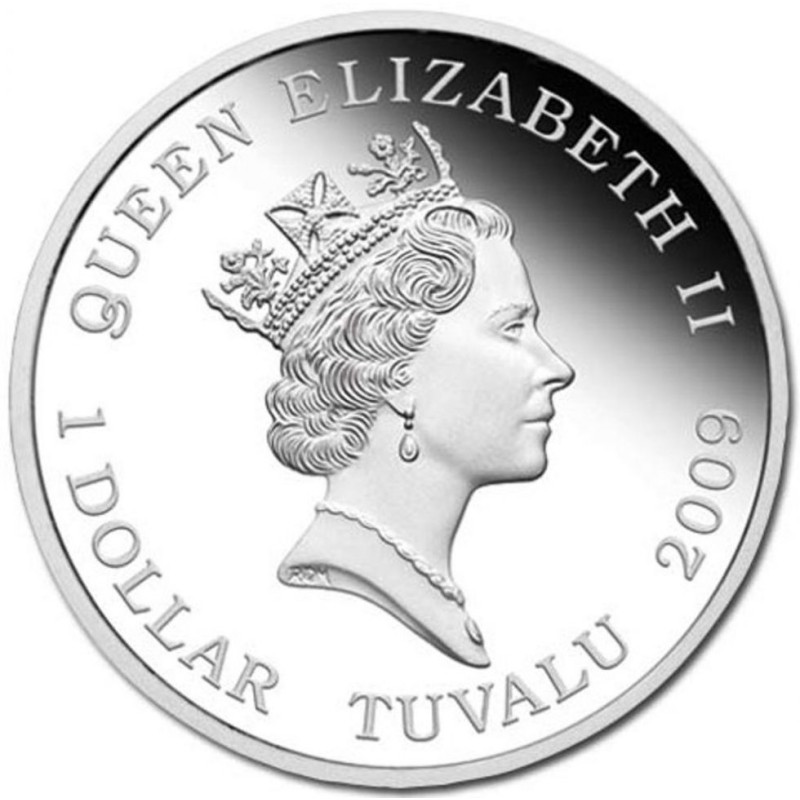 SALTWATER CROCODILE Deadly Dangerous Silver Coin Tuvalu 2009 GOLD AND SILVER BULLION