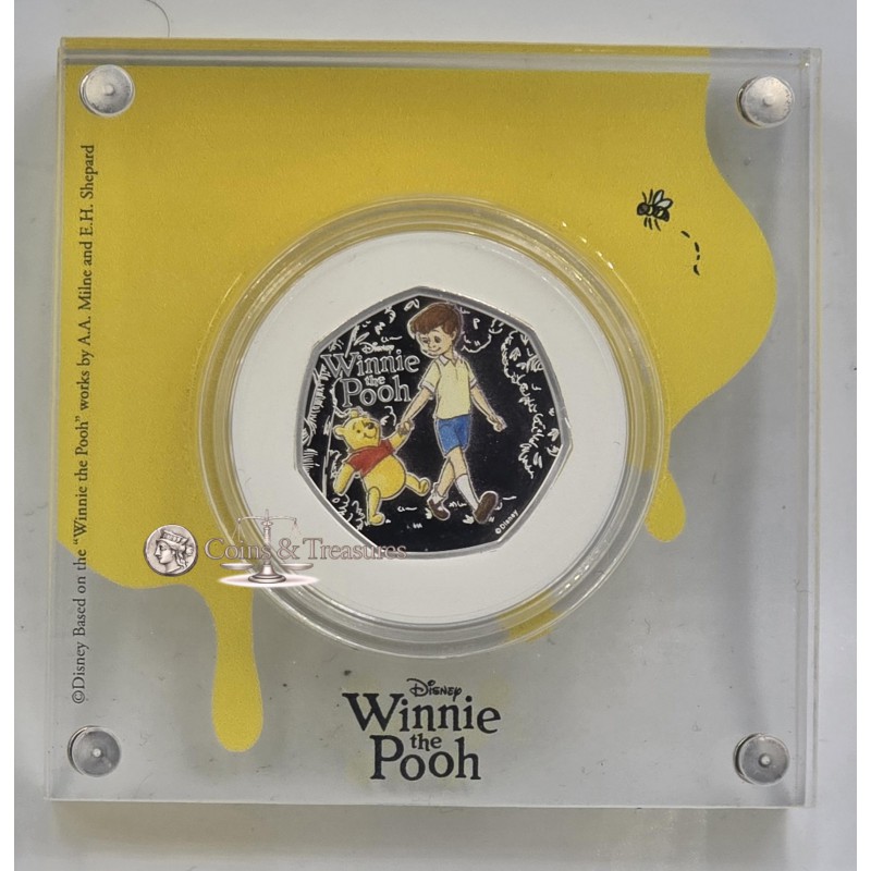 UK Winnie the Pooh Disney 2026 Loyalty Silver Proof Coin WORLD COINS