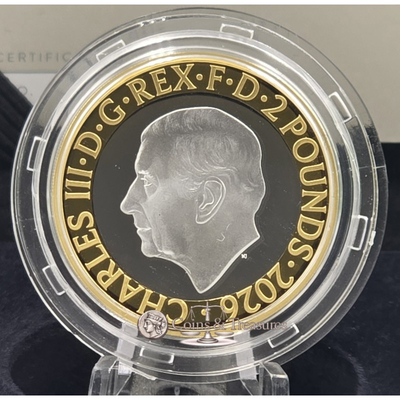 UK £2 200 Years London Zoo 2026 Silver Proof Coin WORLD COINS