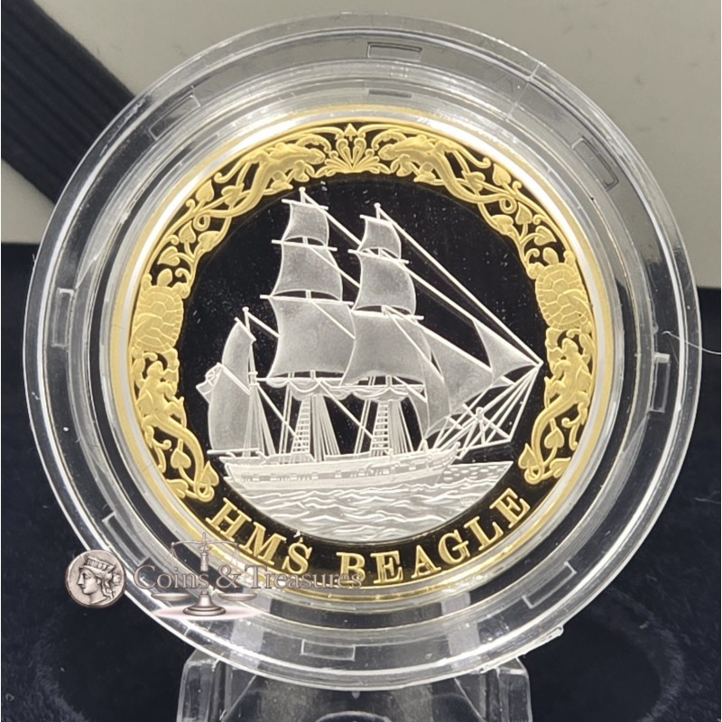 HMS Beagle 2026 UK £2 Silver Proof Coin WORLD COINS