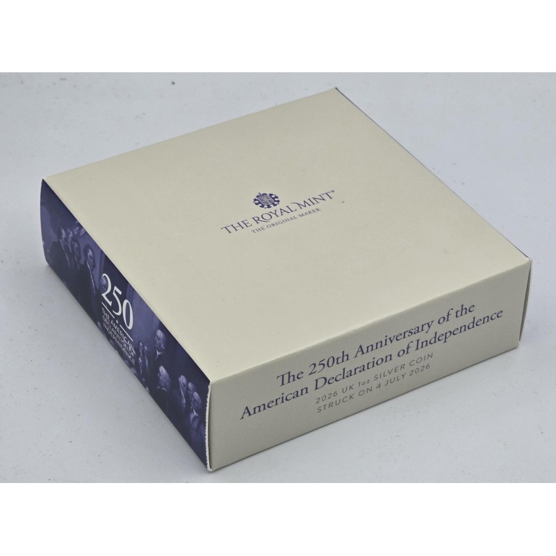 UK 2026 US Declaration of Independence Silver Proof 1oz coin SOTD  GOLD AND SILVER BULLION