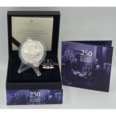 UK 2026 US Declaration of Independence Silver Proof 1oz coin SOTD 
