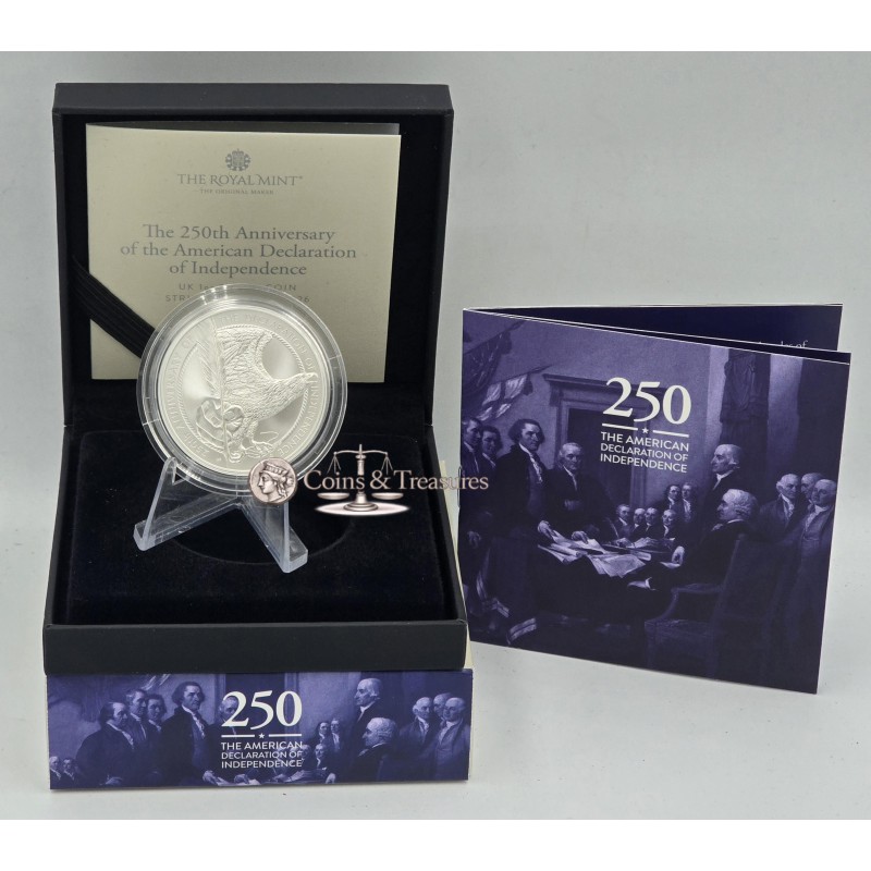 UK 2026 US Declaration of Independence Silver Proof 1oz coin SOTD  GOLD AND SILVER BULLION