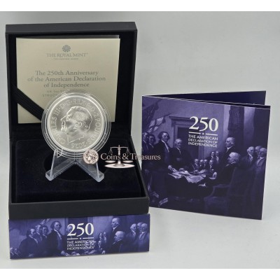 UK 2026 US Declaration of Independence Silver Proof 1oz coin SOTD 