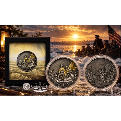 DELAWARE Forging of Independence 2 Oz Silver Coin Cook Islands 2026