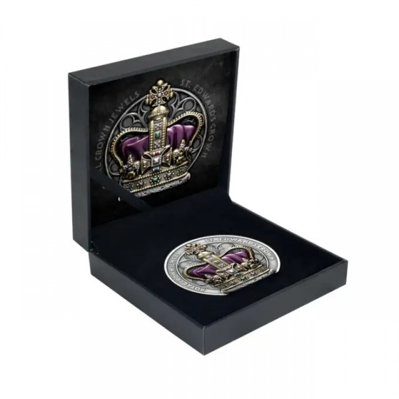 ST EDWARDS CROWN Royal Crown Jewels 2 Oz Silver Coin Niue 2026 GOLD AND SILVER BULLION