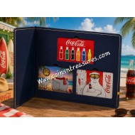COCA COLA II collection 1/1000 Oz .999 Gold 3 coin cards Album