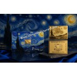 Vincent Van Gogh Starry Night 1/1000 Oz .999 Gold in Coin card GOLD AND SILVER BULLION