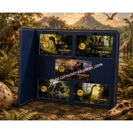 Dinosaur Primeval Giants collection 1/1000 Oz .999 Gold coins Album