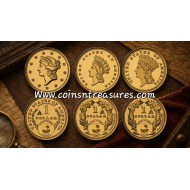 US Dollar Gold 3 Coin Set collection 1/1000 Gold .999