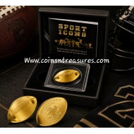 American Football 1/1000 Oz Gold Coin 3000 Francs Chad