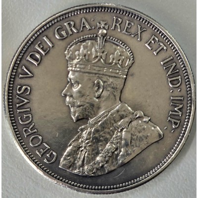 CYPRUS 45 PIASTRES 1928 SILVER CROWN COIN AU