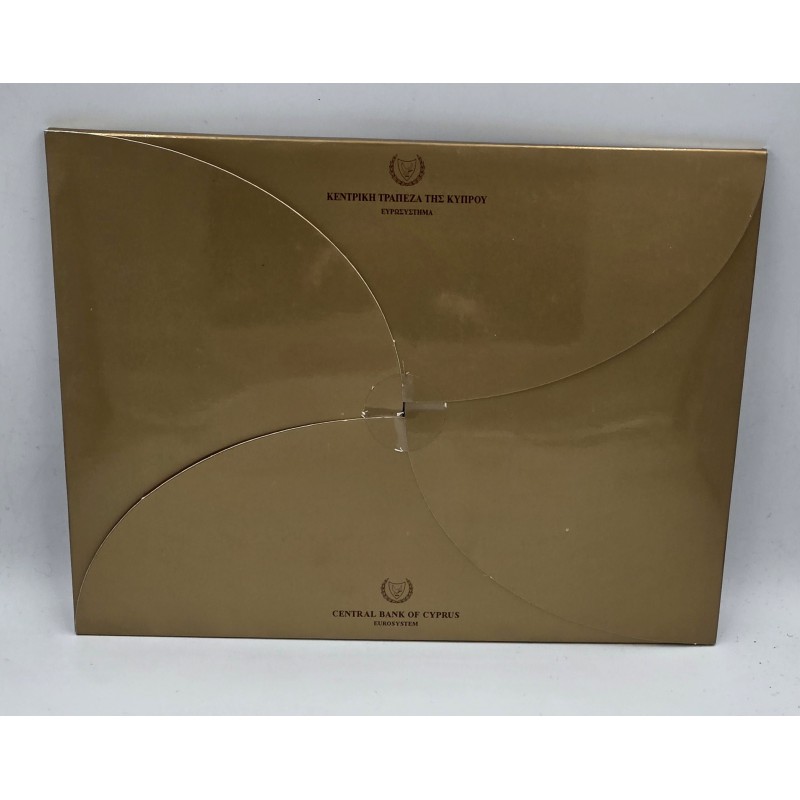 CYPRUS 2008 COMPLETE YEAR EURO COIN SET RARE FOLDER WORLD COINS