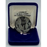 CYPRUS 1992 BU ONE POUND OLYMPIC GAMES BARCELONA IN BOX WORLD COINS