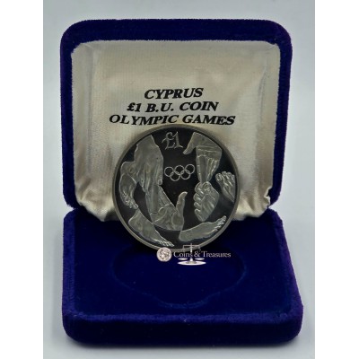 CYPRUS 1992 BU ONE POUND OLYMPIC GAMES BARCELONA IN BOX