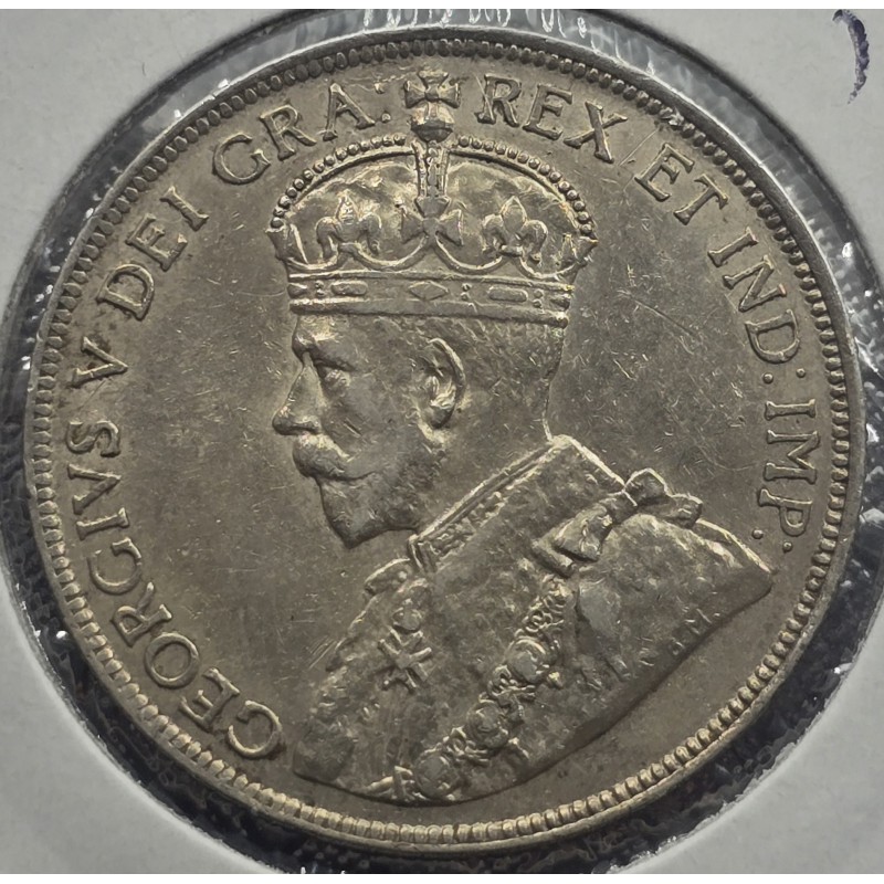 CYPRUS 18 SILVER PIASTRE 1921 COIN KGV AU WORLD COINS