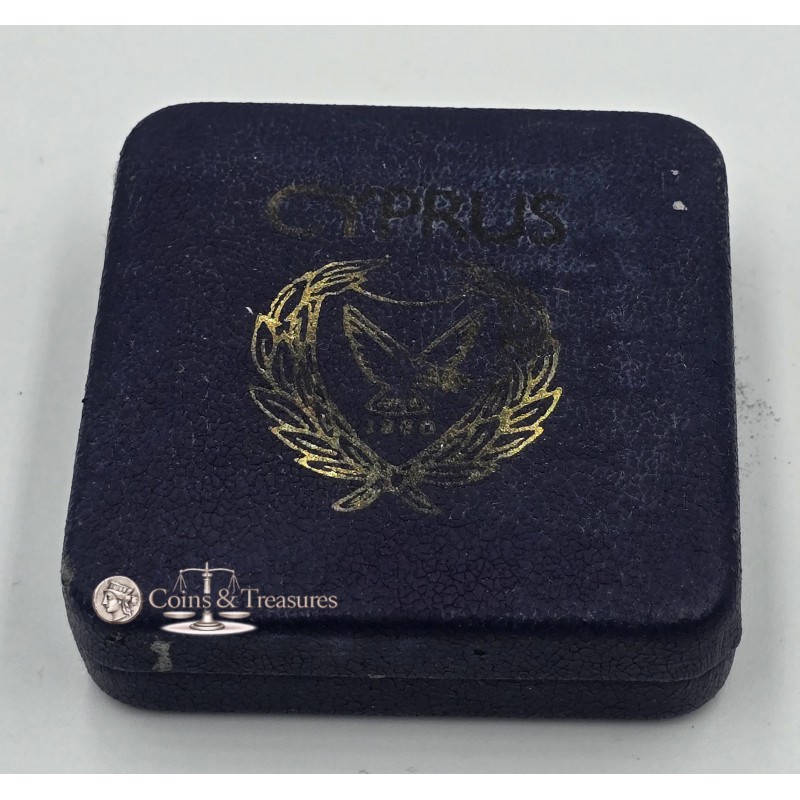 CYPRUS 1988 PROOF 20 CENT ZENON KITIEUS 1989 COIN WORLD COINS