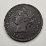 CYPRUS 1/2 PIASTRE RARE COIN 1882 H QUEEN VICTORIA  WORLD COINS