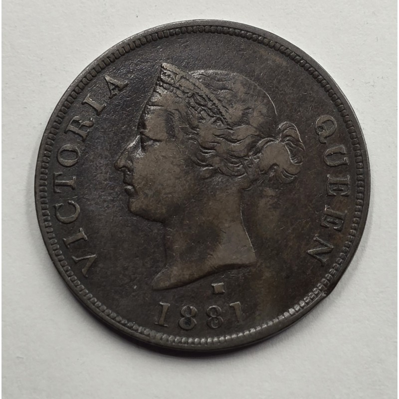 CYPRUS 1/2 PIASTRE RARE COIN 1881 H QUEEN VICTORIA  WORLD COINS
