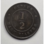 CYPRUS 1/2 PIASTRE RARE COIN 1881 H QUEEN VICTORIA  WORLD COINS