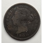 CYPRUS 1 PIASTRE RARE COIN 1900 QUEEN VICTORIA 