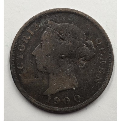CYPRUS 1 PIASTRE RARE COIN 1900 QUEEN VICTORIA 