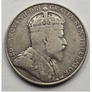 CYPRUS SILVER 18 PIASTRES 1907 KING EDWARD COIN RARE