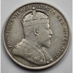 CYPRUS SILVER 9 PIASTRES 1907 KING EDWARD COIN  WORLD COINS